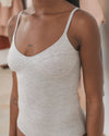 BASERANGE Bamboo fiber jumpsuit France BAS-ONBB-BA-SU25-GREY MELANGE